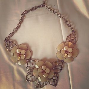 Gold flower necklace